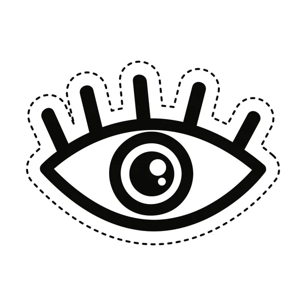 Eye symbol security icon — Stock Vector
