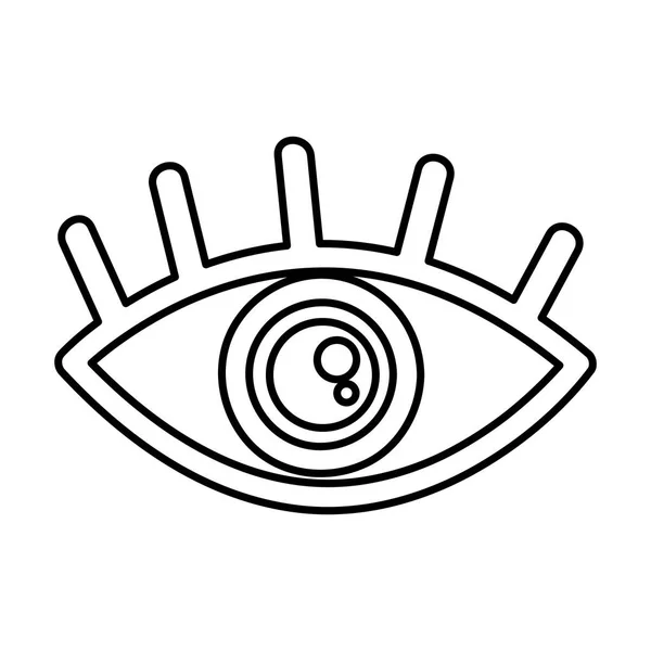 目のシンボルのセキュリティ アイコン — ストックベクタ
