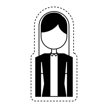 işkadını karakter izole simgesi