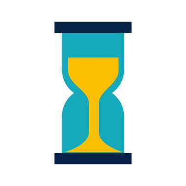 kum saati saat izole simgesini