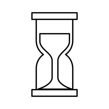 kum saati saat izole simgesini