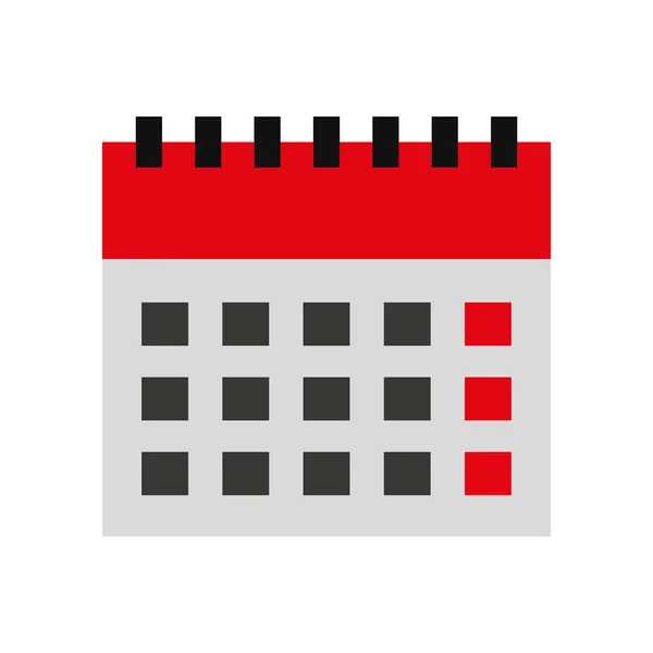 Kalender påminnelse med förstoringsglas — Stock vektor