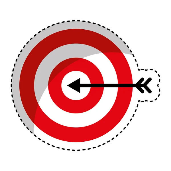 Иконка успеха стрелки цели — стоковый вектор