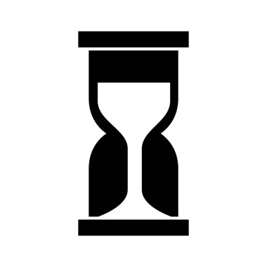 kum saati saat izole simgesini