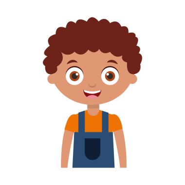 sevimli küçük çocuk karakter