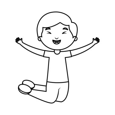 sevimli küçük çocuk karakter