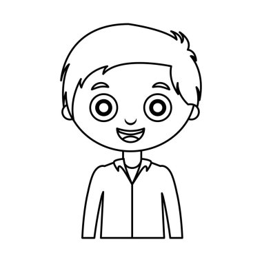 sevimli küçük çocuk karakter