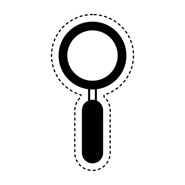 Search magnifying glass isolated icon — Stock Vector