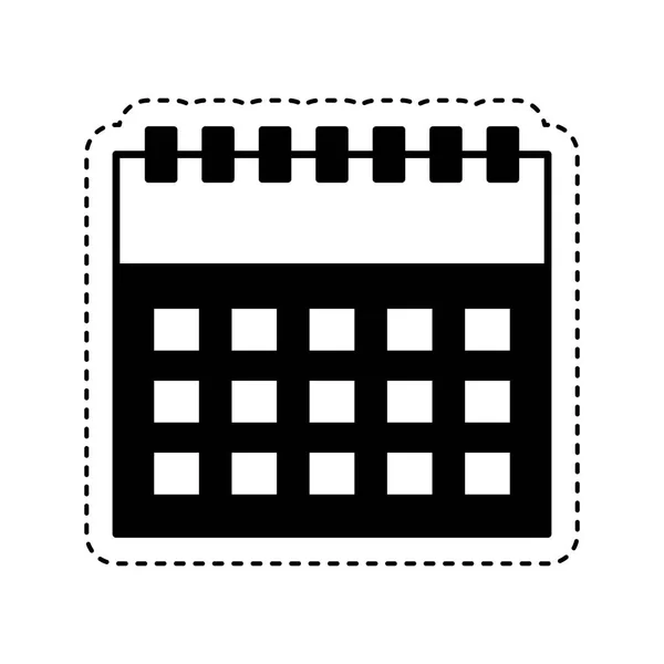 Připomínka kalendáře s lupou — Stockový vektor