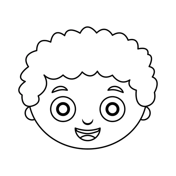 Lindo niño pequeño personaje — Vector de stock