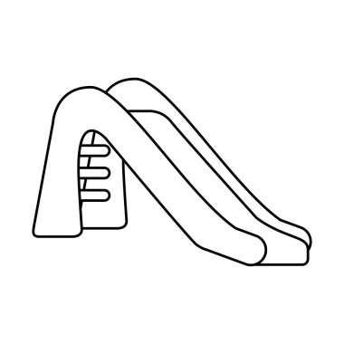 Park slide fun icon clipart