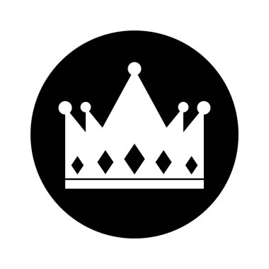 kral taç izole simgesi