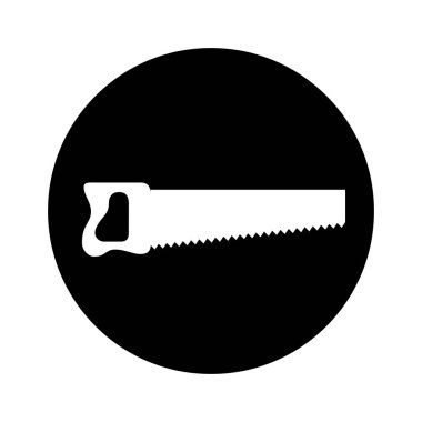 el testeresi aracı izole simgesi