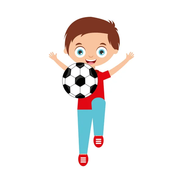 Lindo niño pequeño personaje — Vector de stock