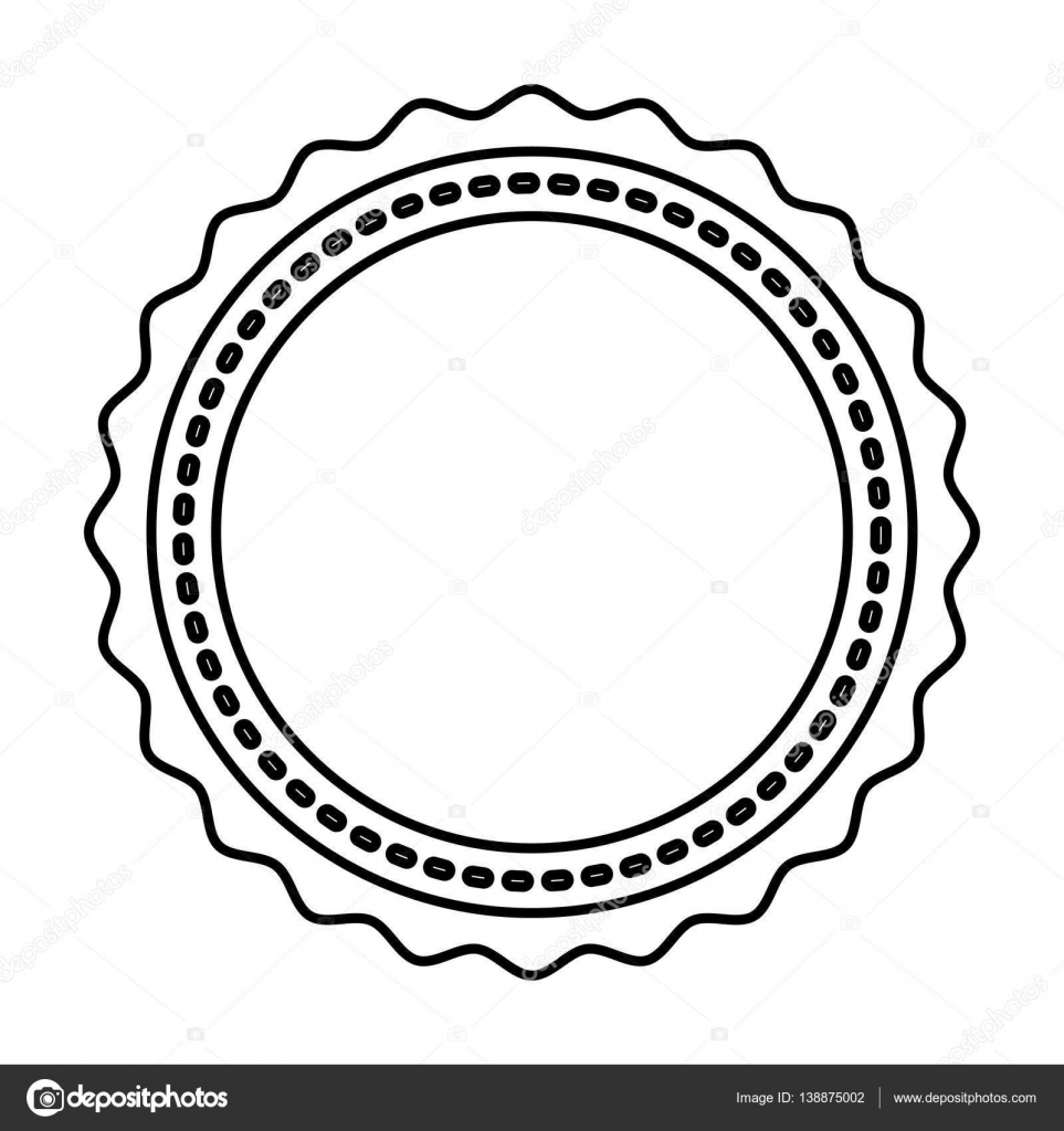 Circle seal stamp icon — Stock Vector © yupiramos #138875002