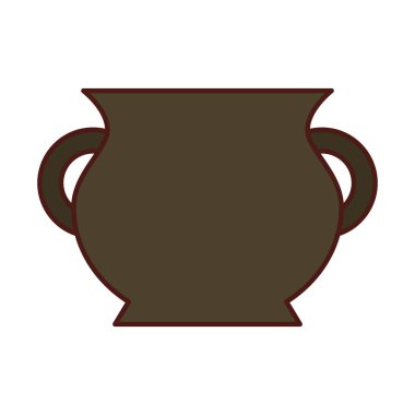 Hazine kavanoz izole simgesi