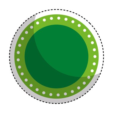 Daire mühür damgası simgesi