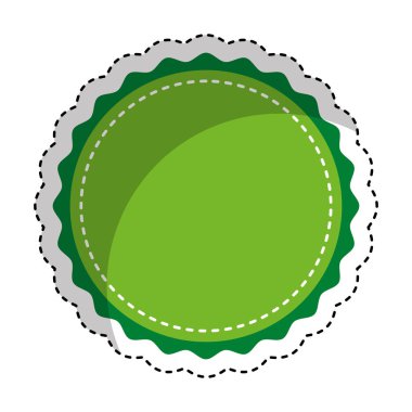 Daire mühür damgası simgesi