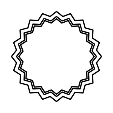 Daire mühür damgası simgesi