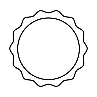 Daire mühür damgası simgesi