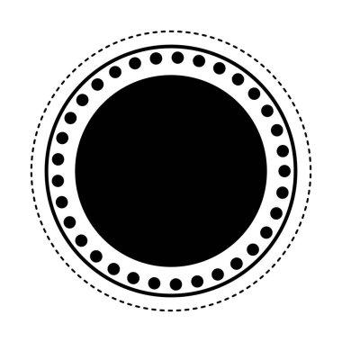 Daire mühür damgası simgesi