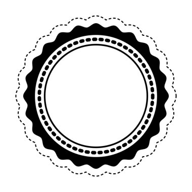 Daire mühür damgası simgesi