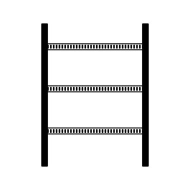 Lojistik raf izole simgesi