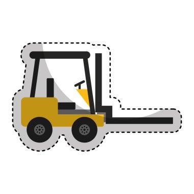 Forklift makine lojistik simgesi