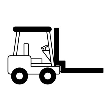 Forklift makine lojistik simgesi
