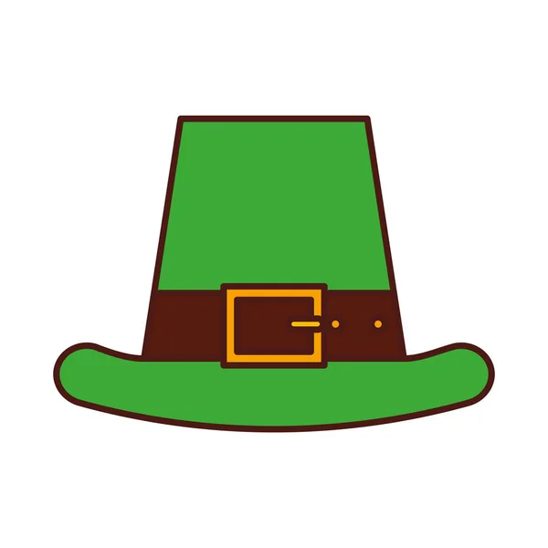 Icono de sombrero elfo irlandés — Archivo Imágenes Vectoriales