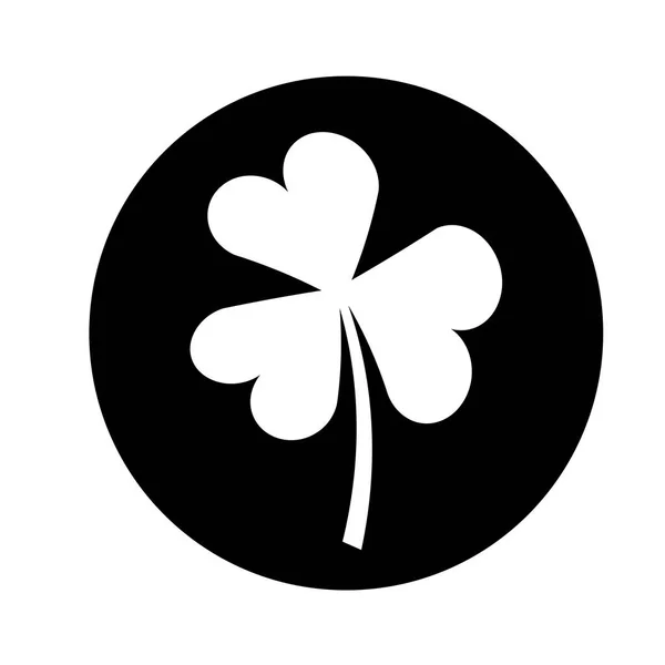 Saint patricks icône de trèfle — Image vectorielle