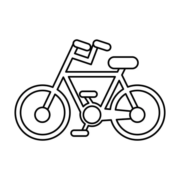 Fiets voertuig geïsoleerde pictogram — Stockvector