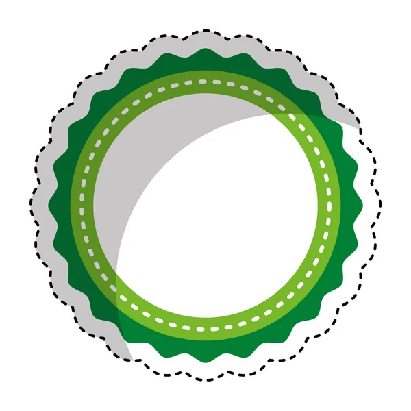 Cirkel zegel stempel pictogram — Stockvector