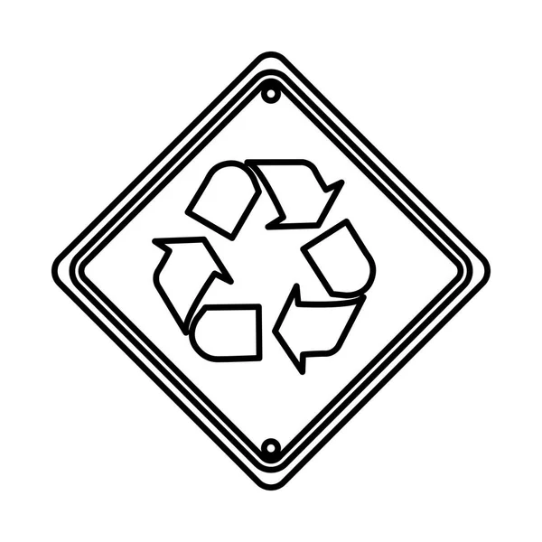 รีไซเคิลไอคอนป้ายสัญลักษณ์ — ภาพเวกเตอร์สต็อก