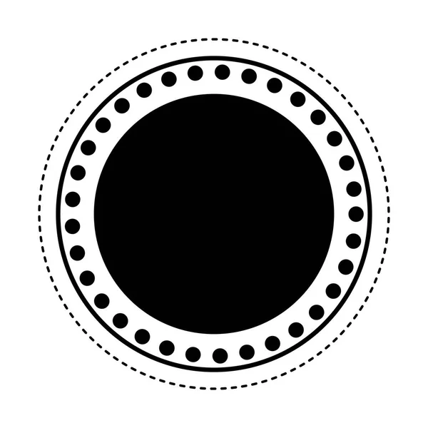Cirkelsymbolen sigill stämpel — Stock vektor