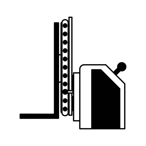 Heftruck machine logistieke-symbool — Stockvector