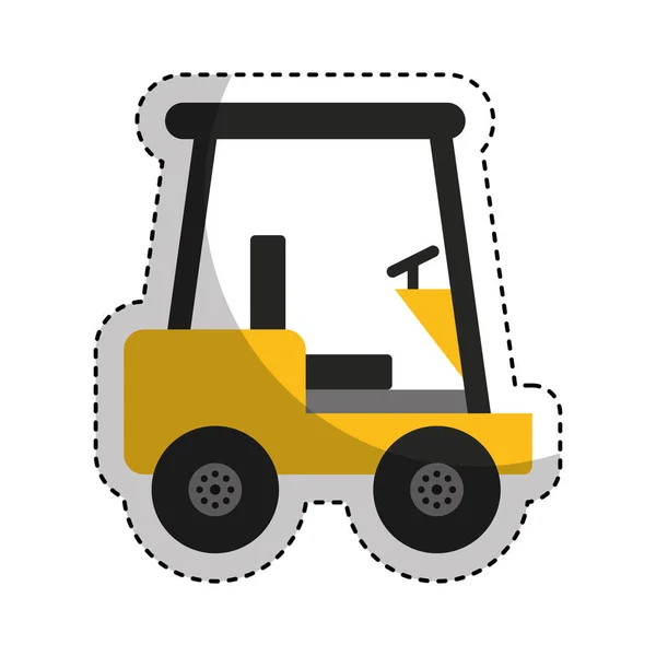Wózki widłowe maszyny logistyczne ikona — Wektor stockowy