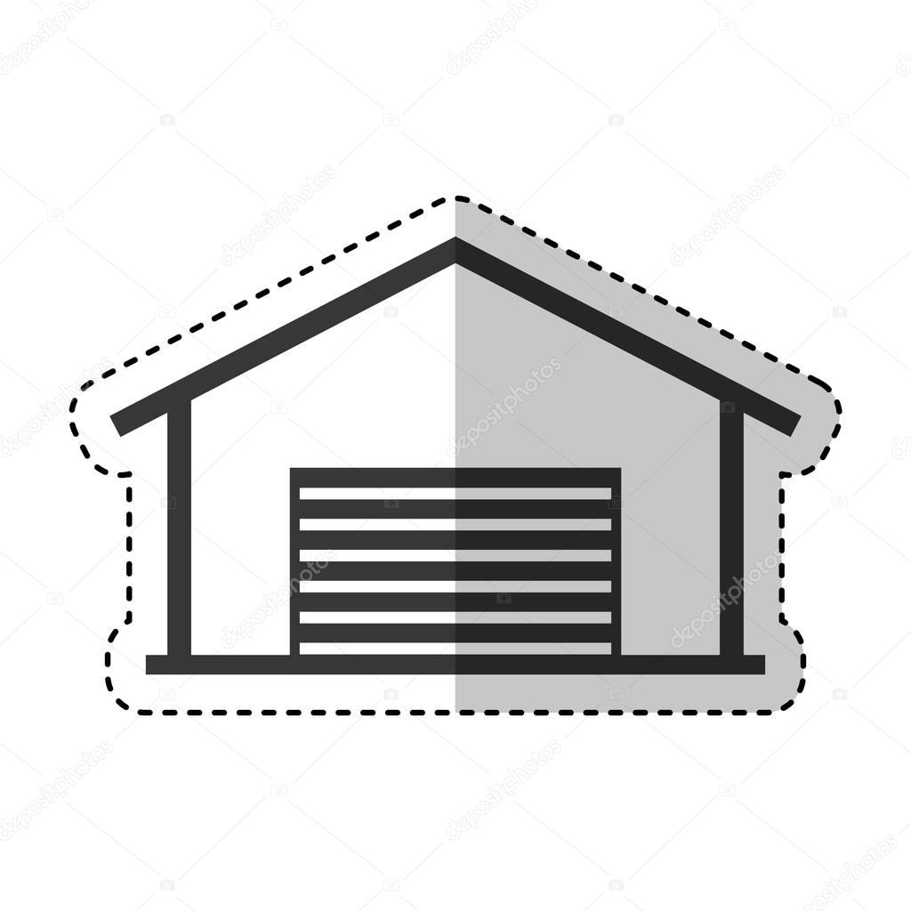 warehouse building isolated icon