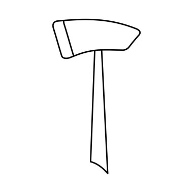 balta yangın izole simgesi