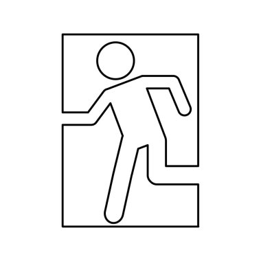 çıkış acil yol işareti