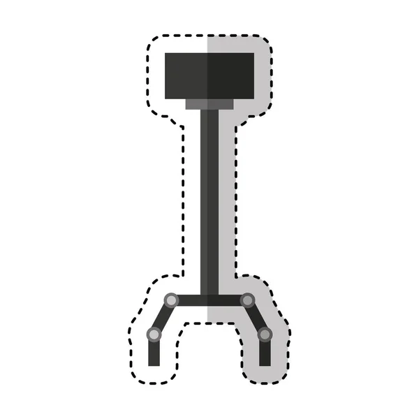 물류 로봇 손 고립 된 아이콘 — 스톡 벡터