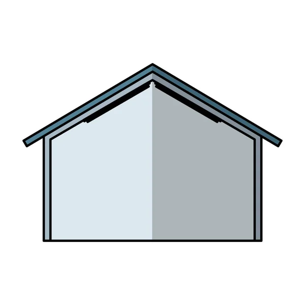 Ikona izolované budovy skladu — Stockový vektor