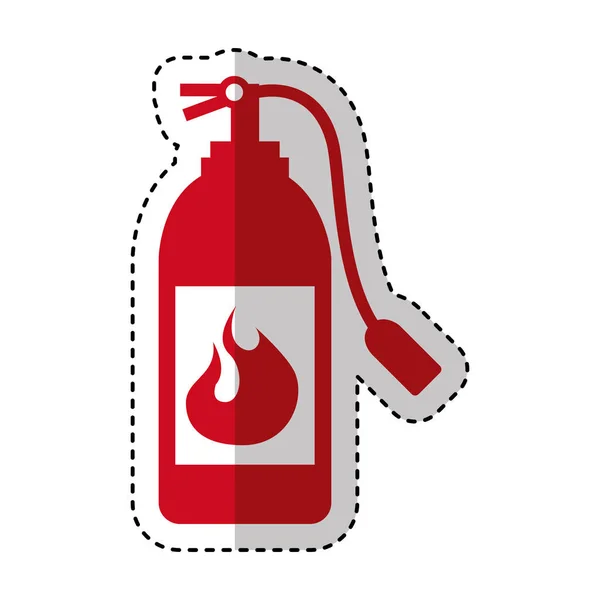 Extinguisher fire isolated icon — Stock Vector