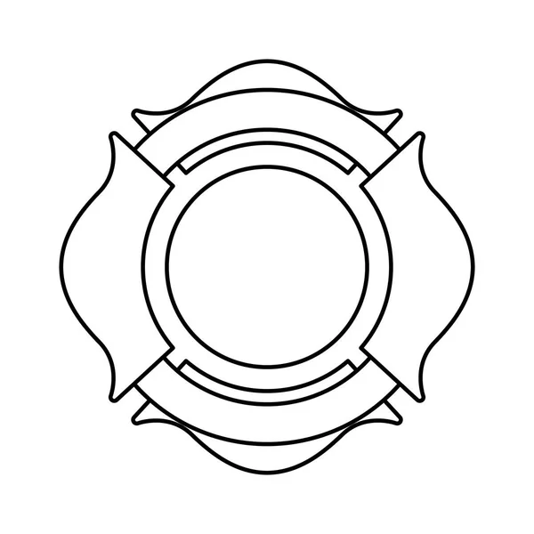 Изолированный значок пожарного щита — стоковый вектор