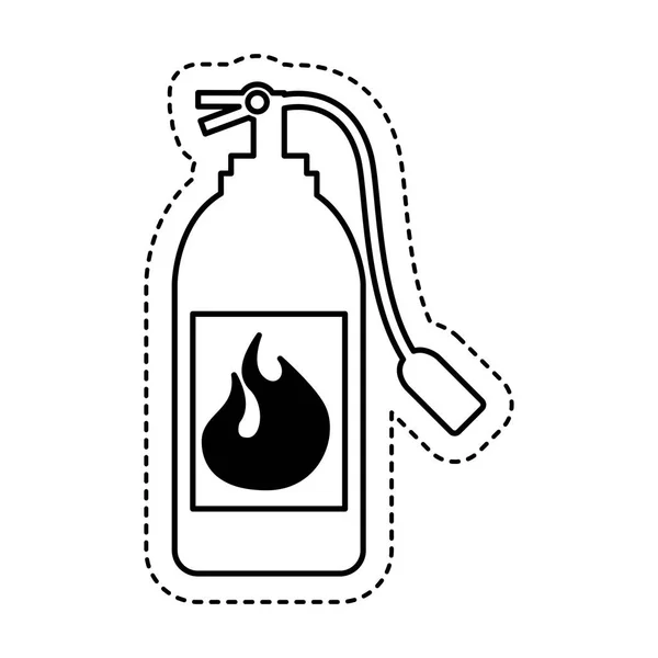 Ícone de fogo extintor isolado —  Vetores de Stock