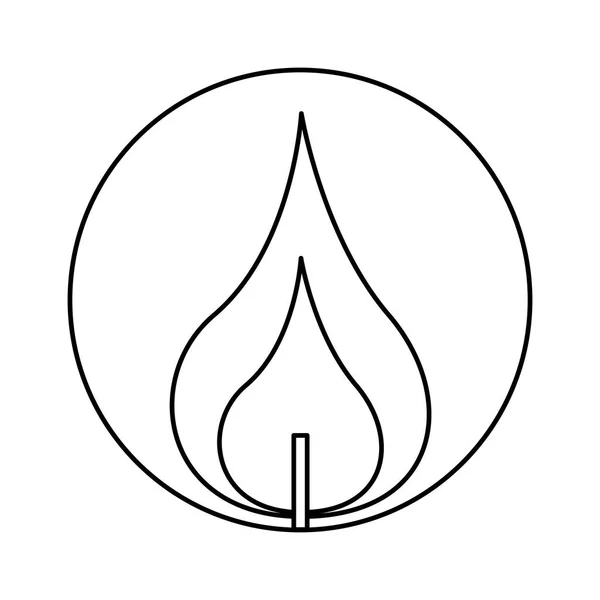 První svaté přijímání ikona svíčka — Stockový vektor