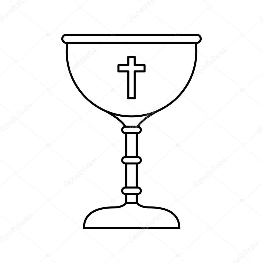 chalice first communion icon