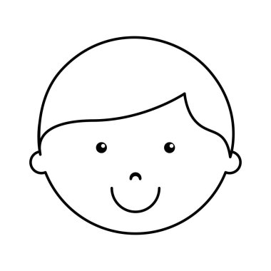 sevimli küçük çocuk karakter