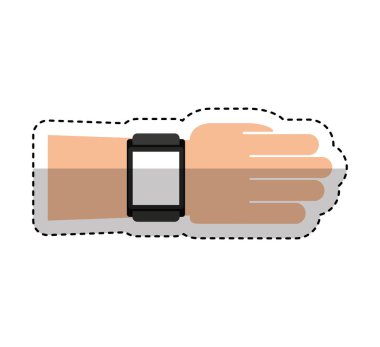 smartwatch Gadget'ı izole simgesi