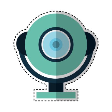 Web cam Gadget'ı izole simgesi